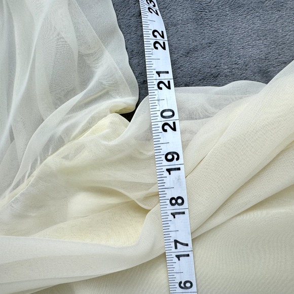 VTG JoEd Sophisticates Dress Size 12 Long Satin Sheer Romantic Elegant 60s Fairy - Picture 15 of 16